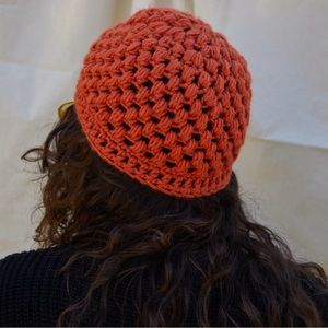 Outrageous Orange Handmade Crochet Beanie